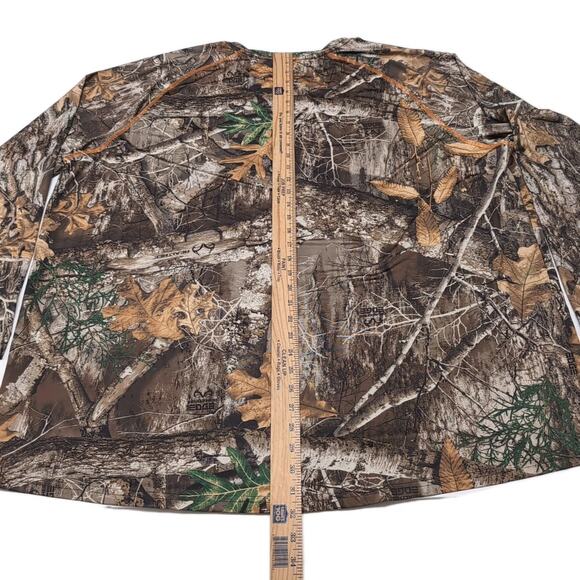 RealTree Edge Camo T-Shirt Mens Size 3XL Long Sleeve Hunting Outdoor Stretch - Picture 10 of 16